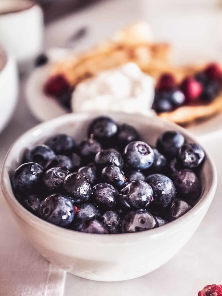 blueberries for crepes