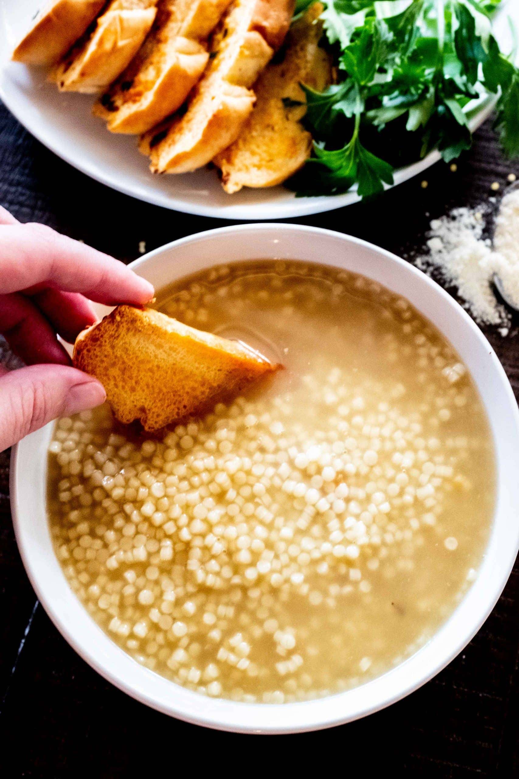 Pastina in Brodo (with homemade chicken stock) - Whisked Away Kitchen