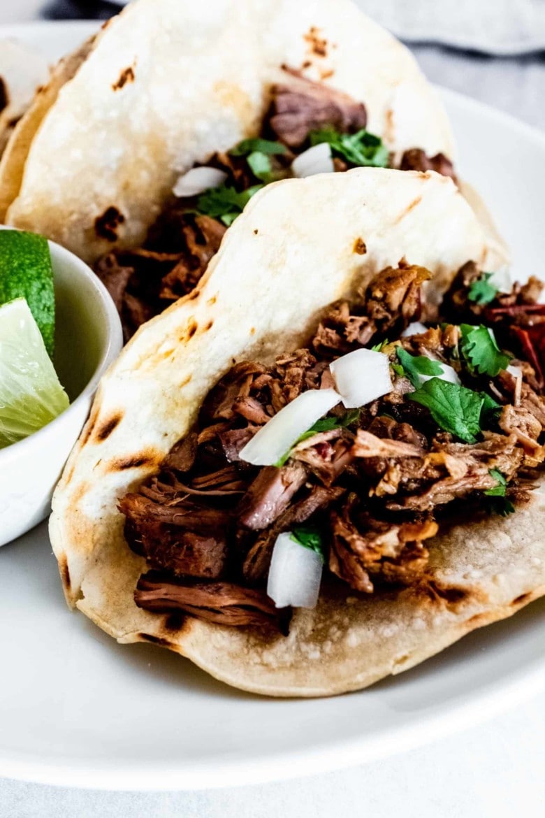 barbacoa beef tacos - Whisked Away Kitchen