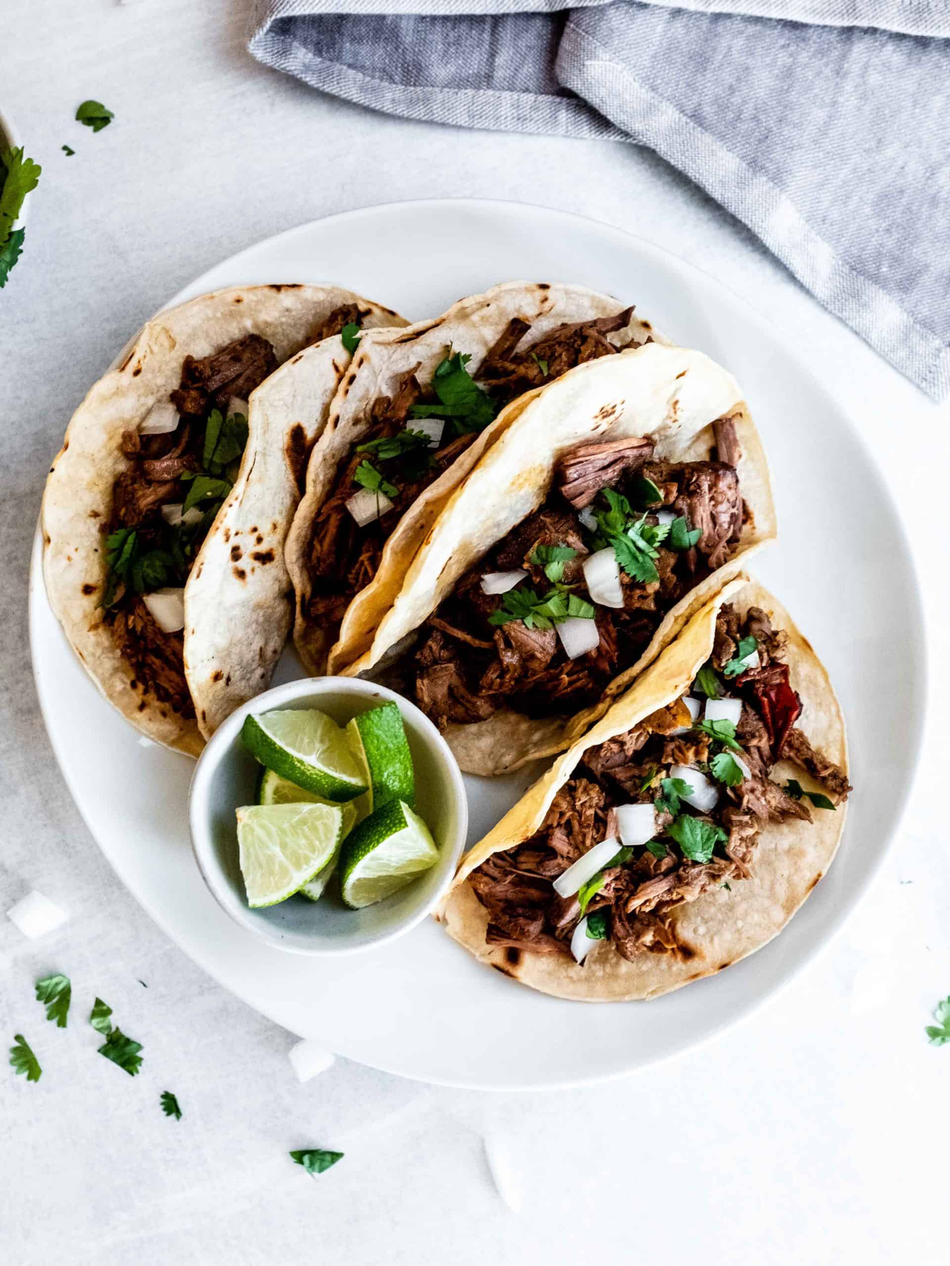 Beef Barbacoa Tacos - Whisked Away Kitchen