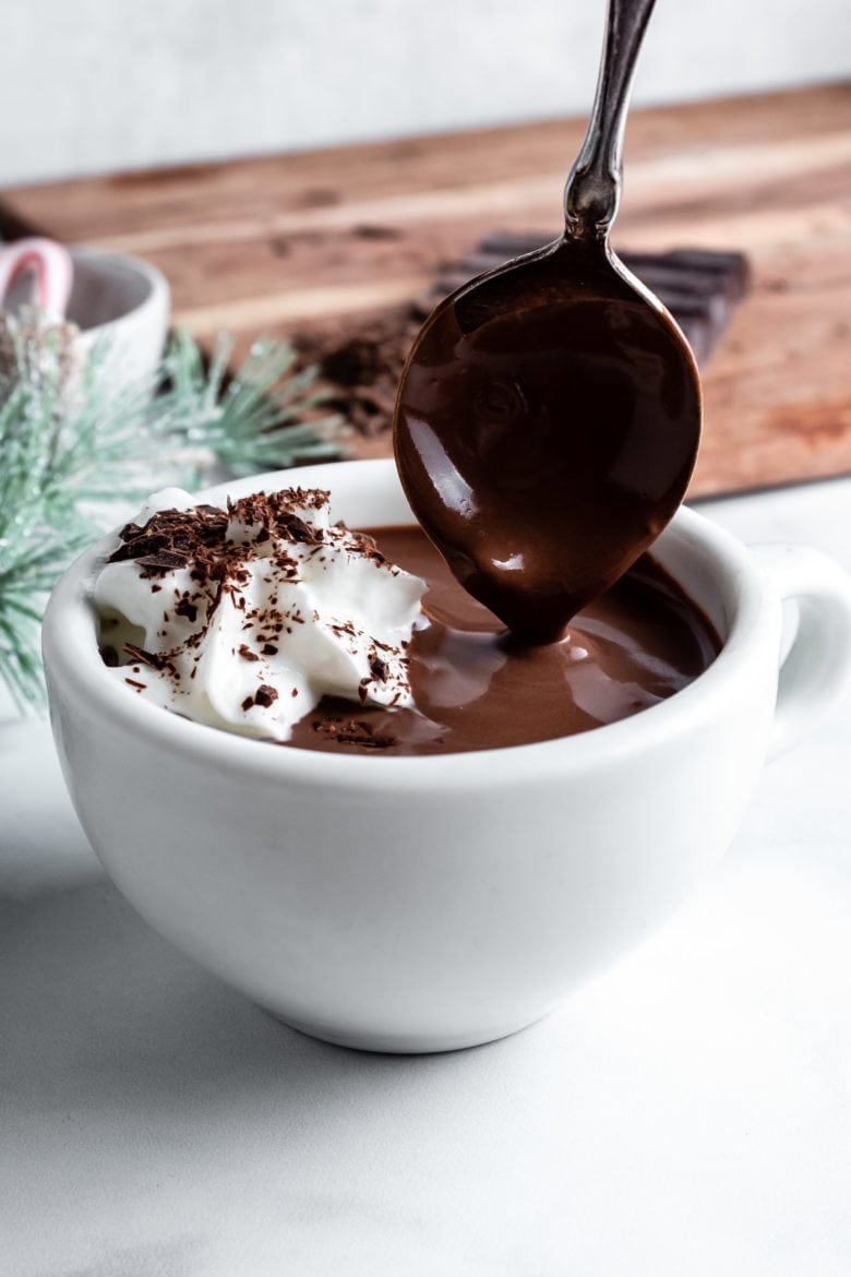 spoonful of hot chocolate