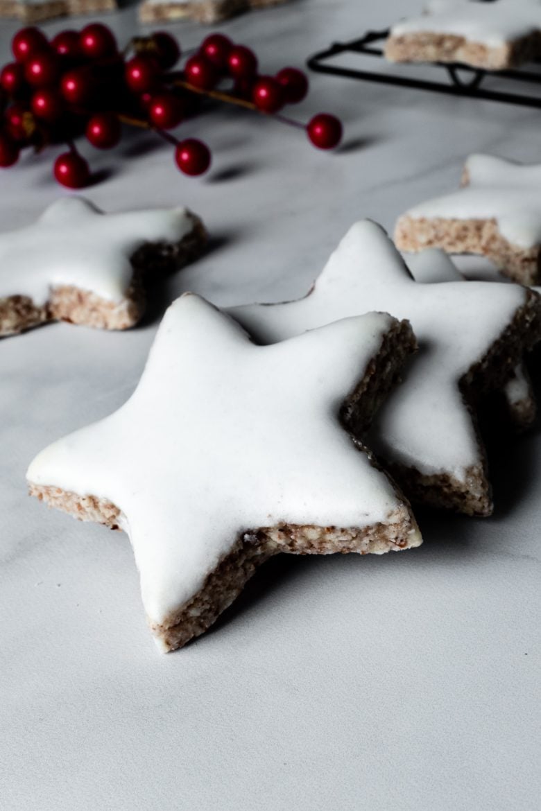 glazed star cookies