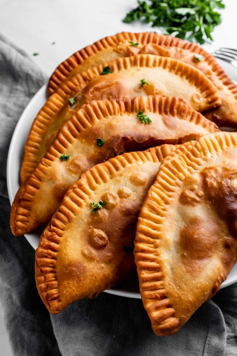 plate of fried chebureki