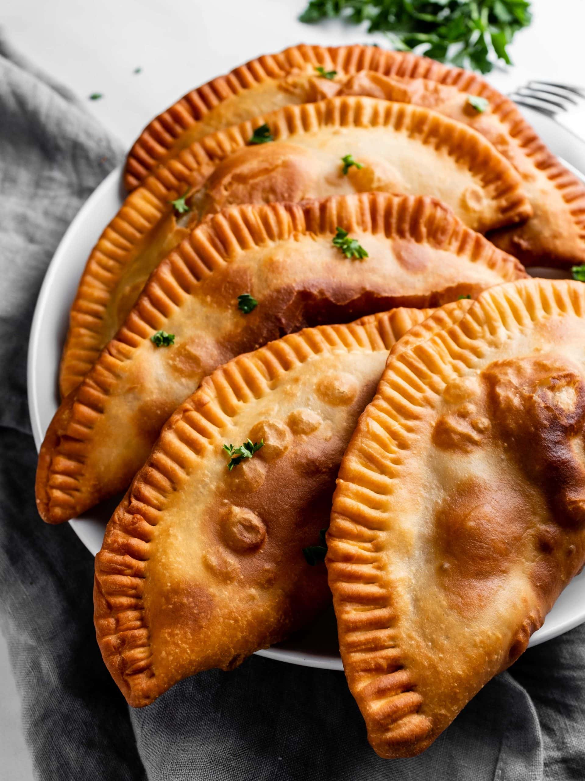 plate of beef chebureki