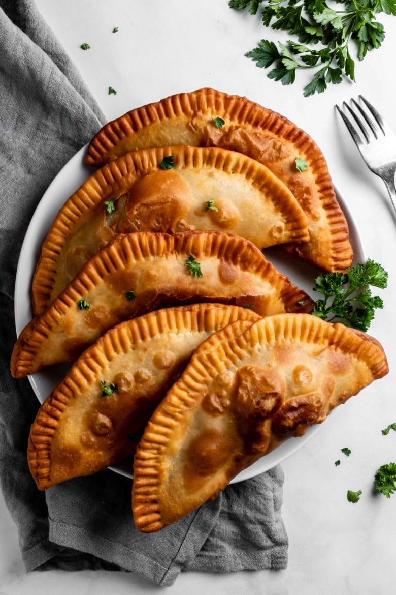 plate of fried chebureki