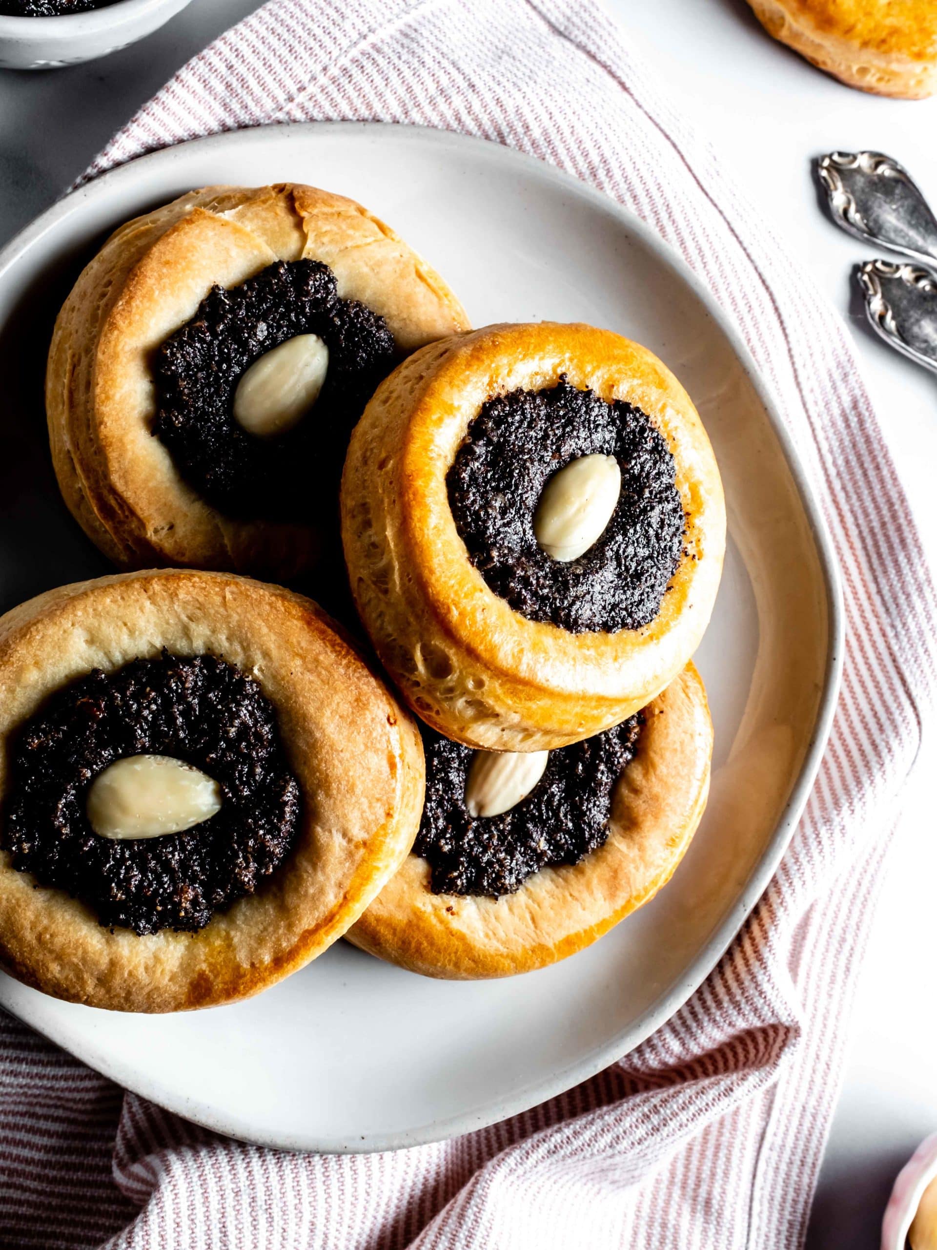 plate of poppyseed kolaches