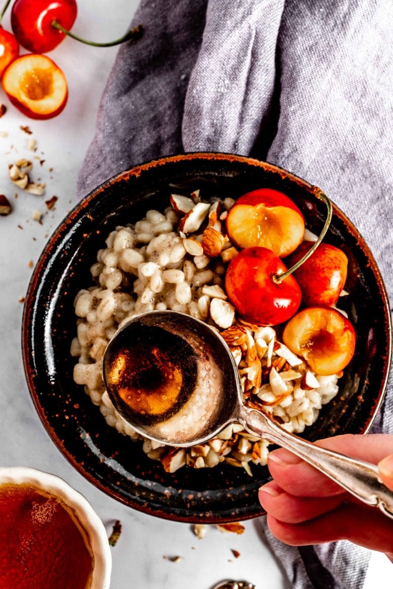 maple syrup as sweetener for barley