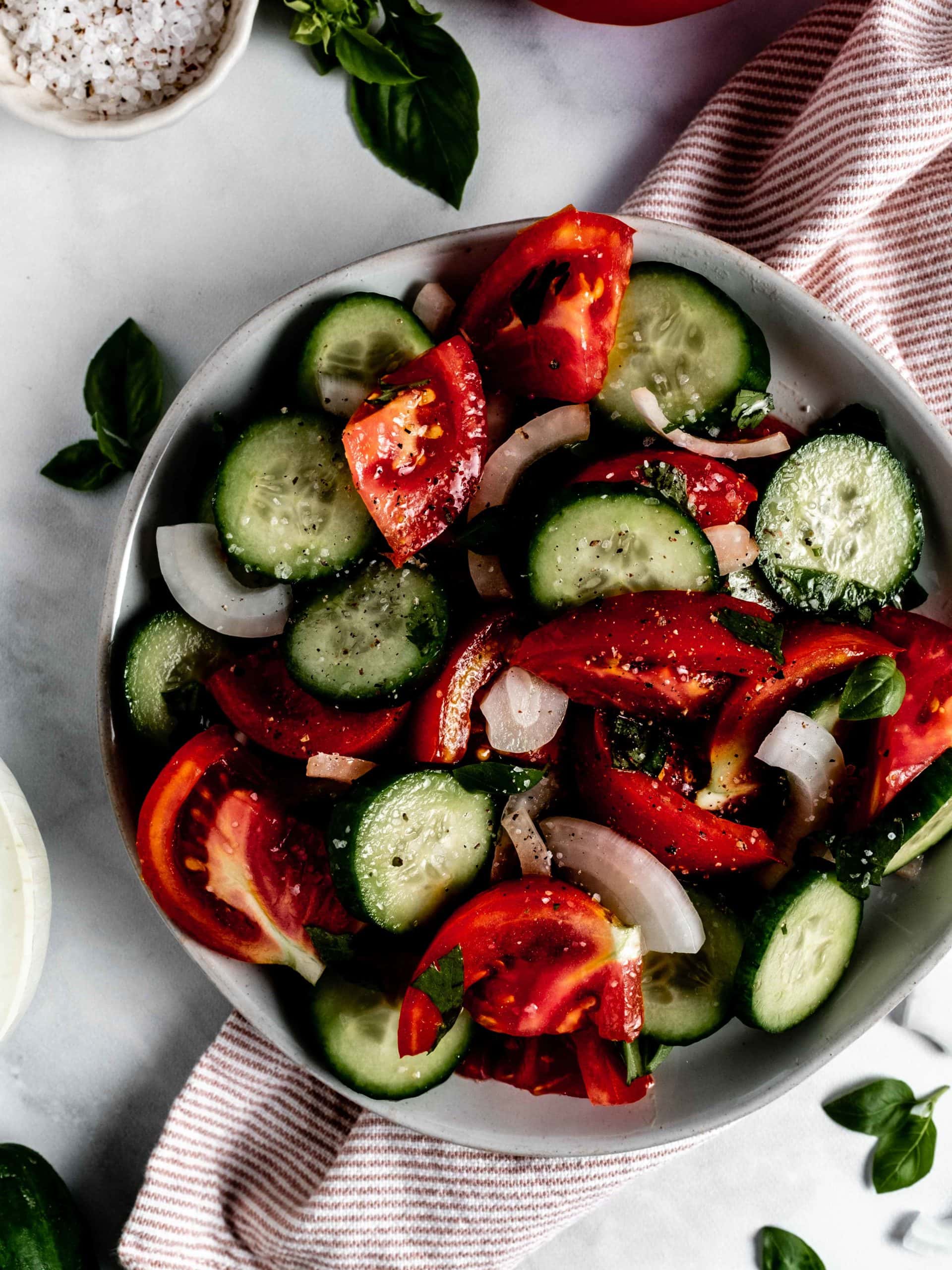 Easy Cucumber Tomato Salad