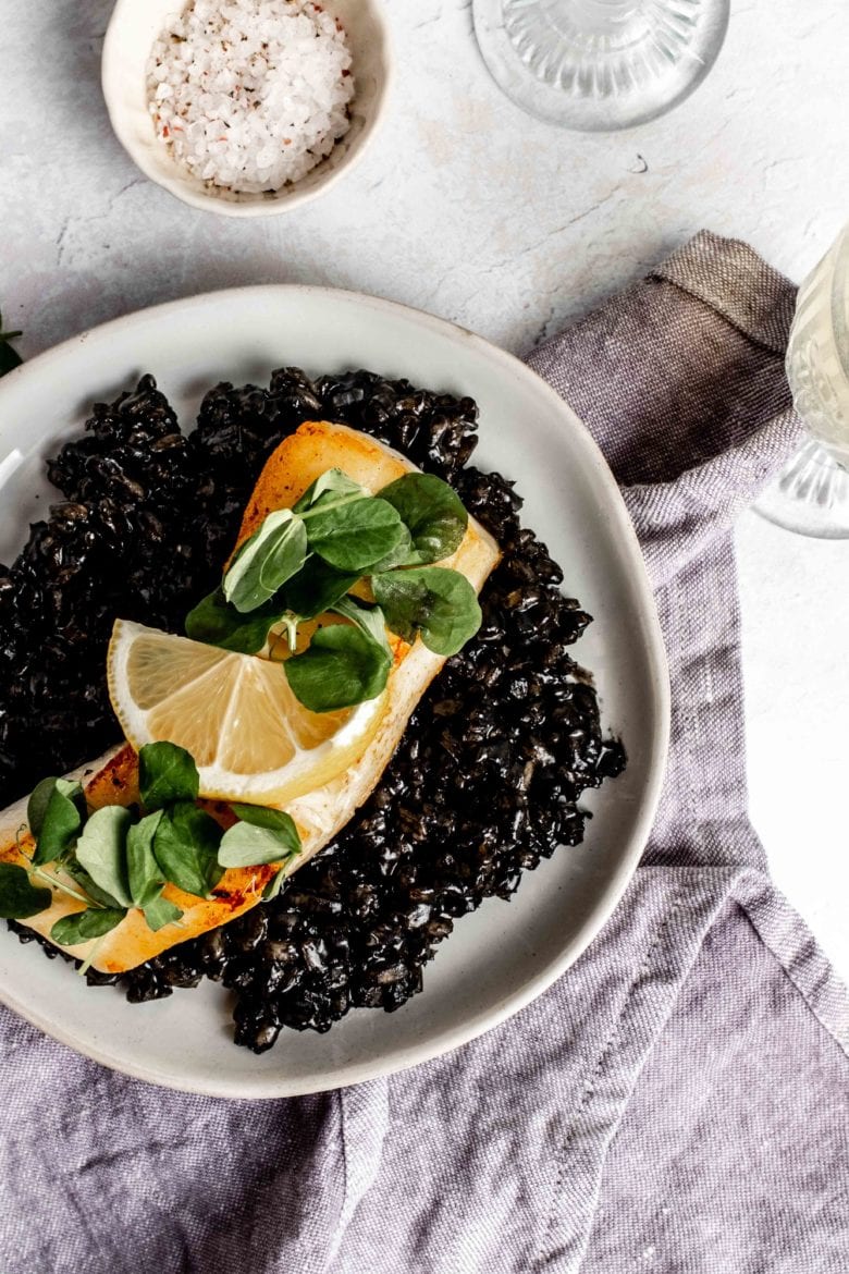 Squid Ink Risotto Recipe - Risotto with Squid and Squid Ink