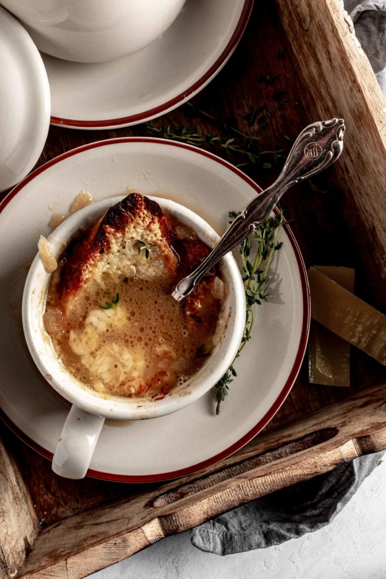 bowl of french onion soup