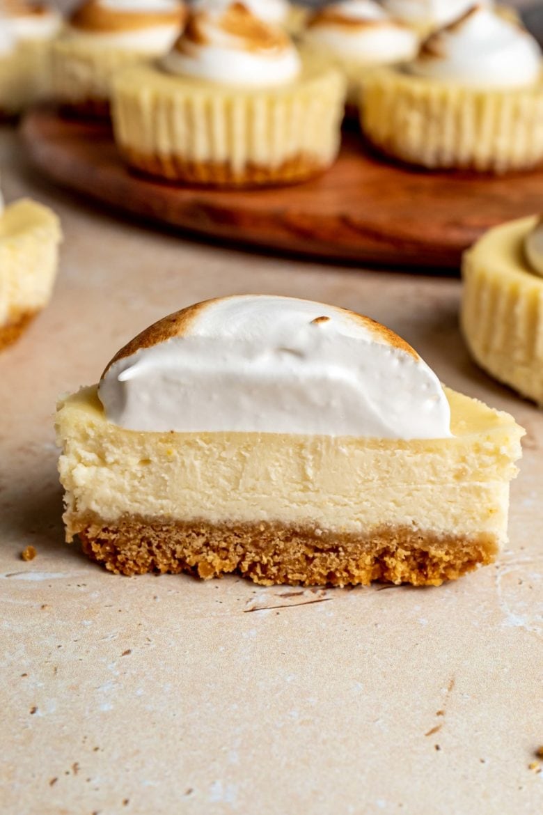 cheesecake cut in half