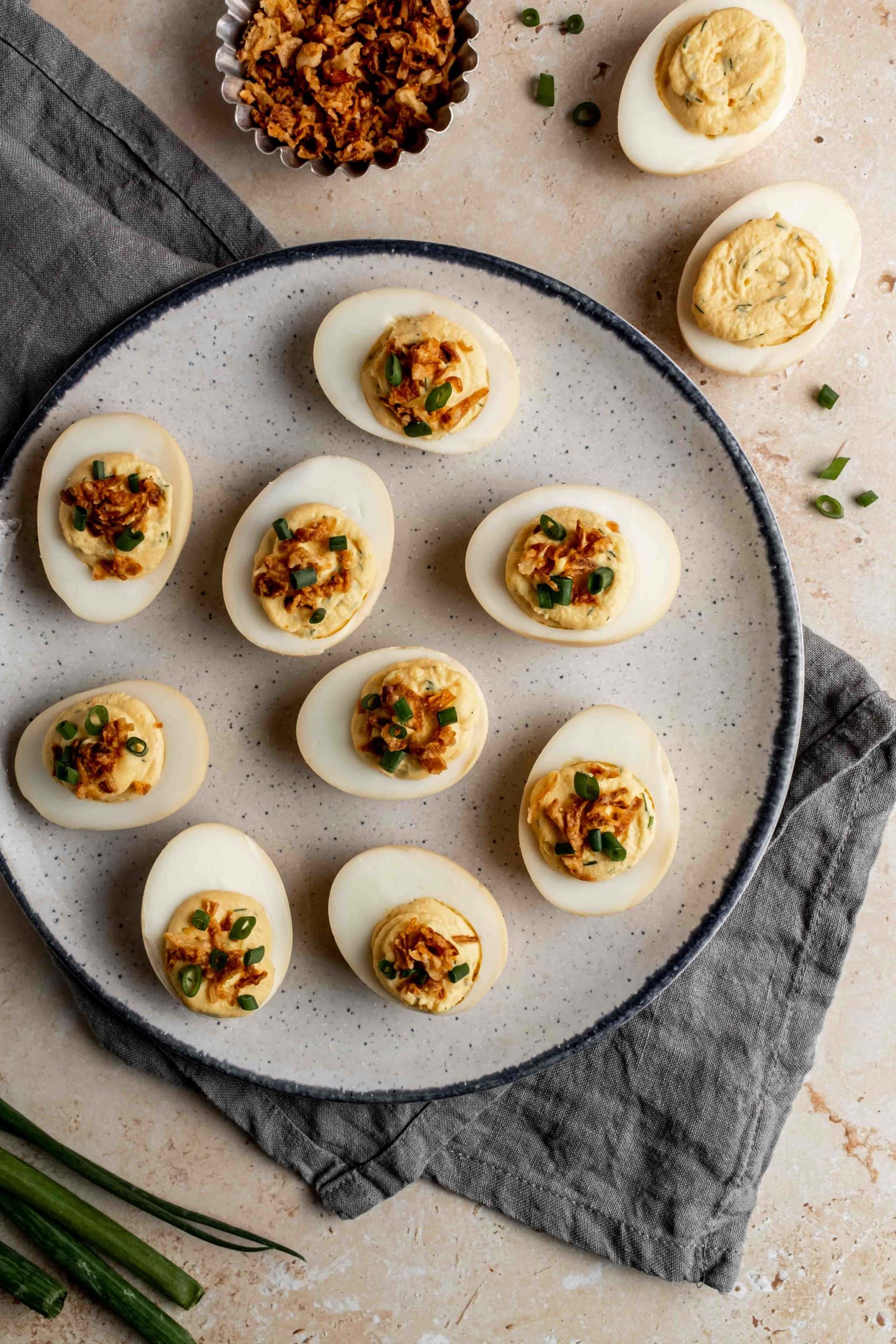 Smoked Deviled Eggs - Whisked Away Kitchen