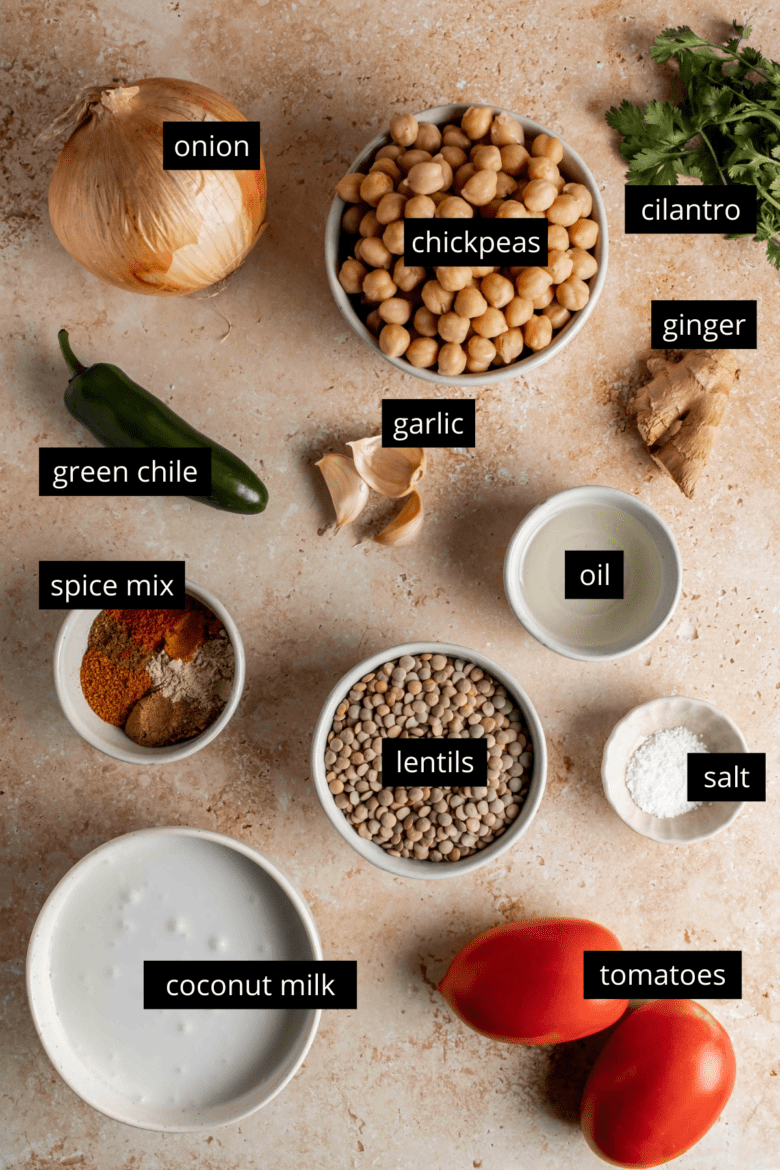 ingredients for curry