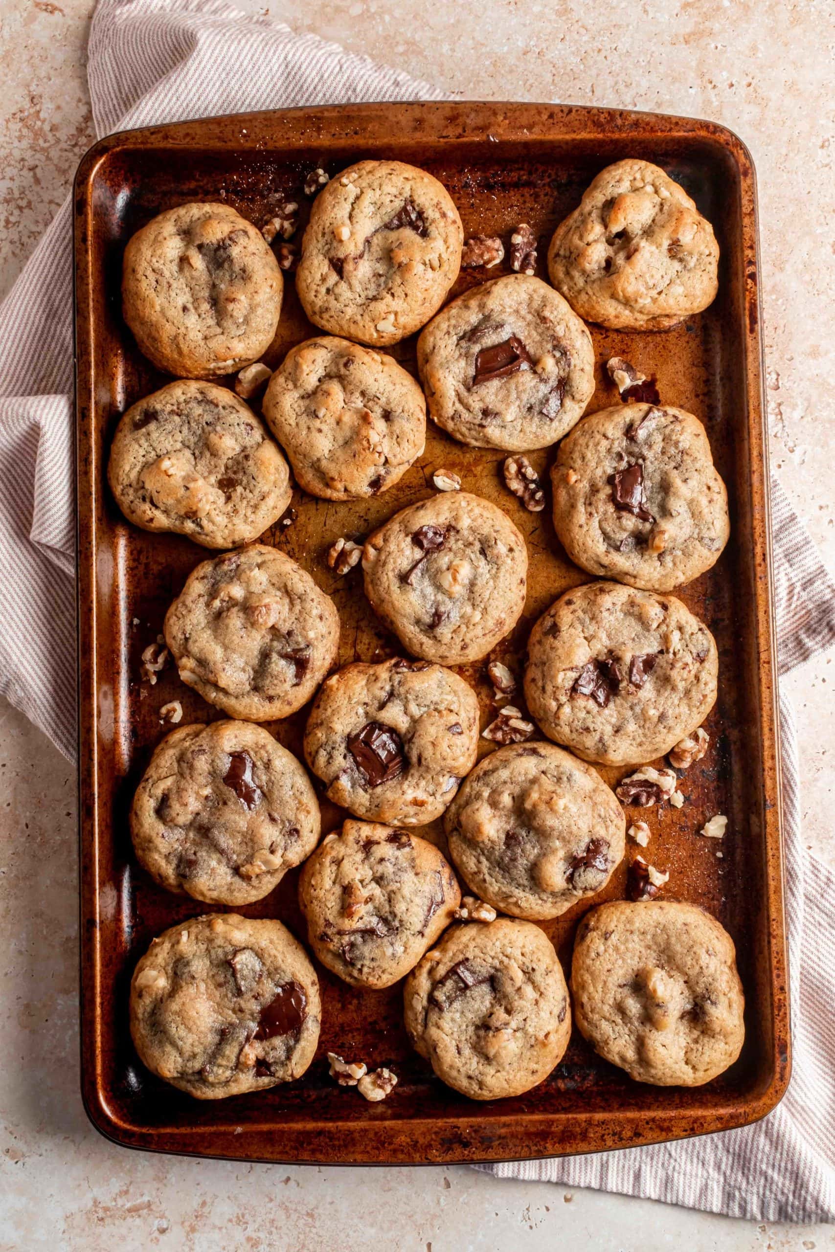 baked cookies on pan