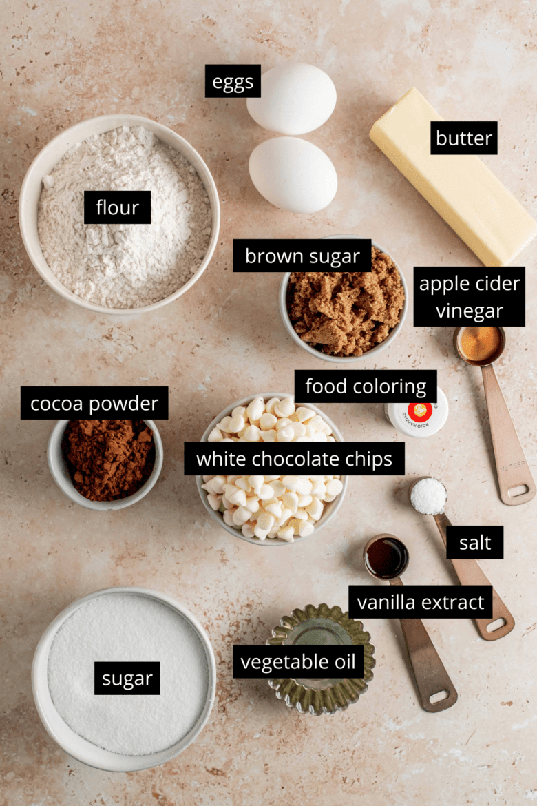 ingredients to make brownies