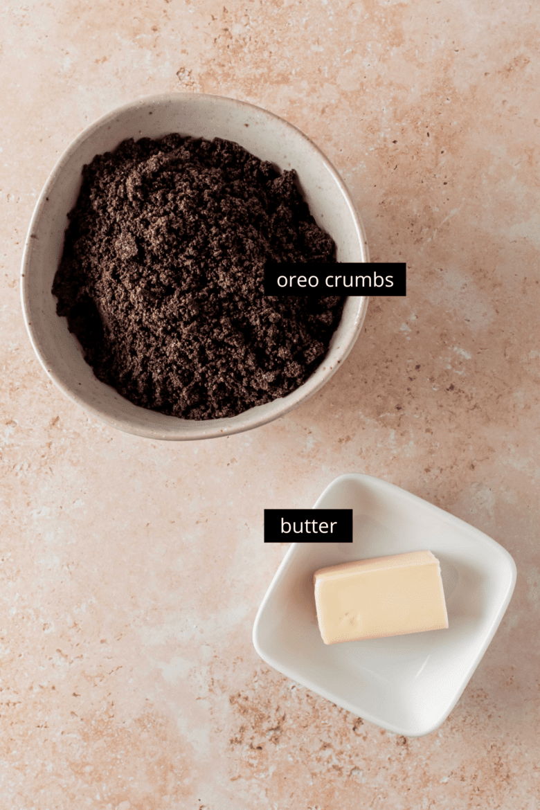 ingredients to make oreo crust