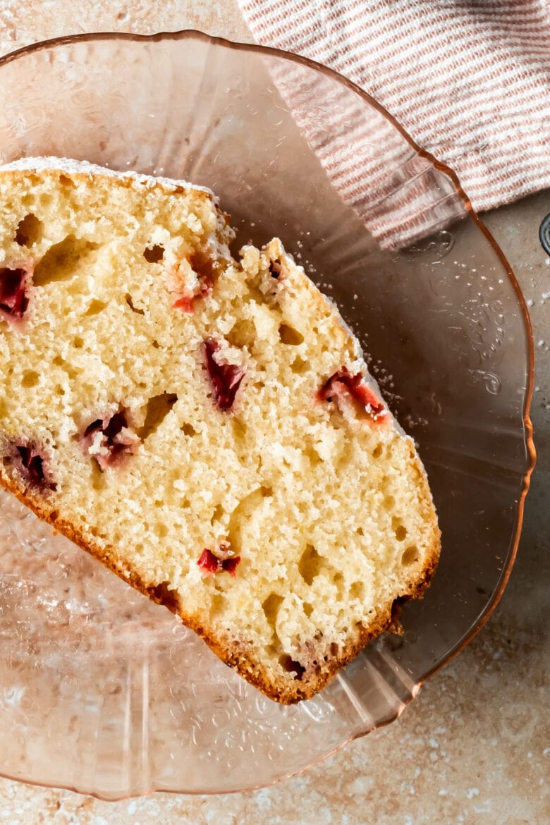 close up of cake texture