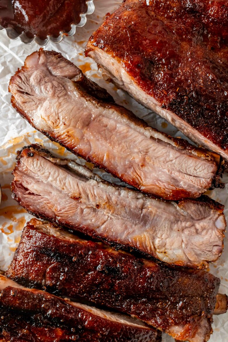 Meaty side of ribs