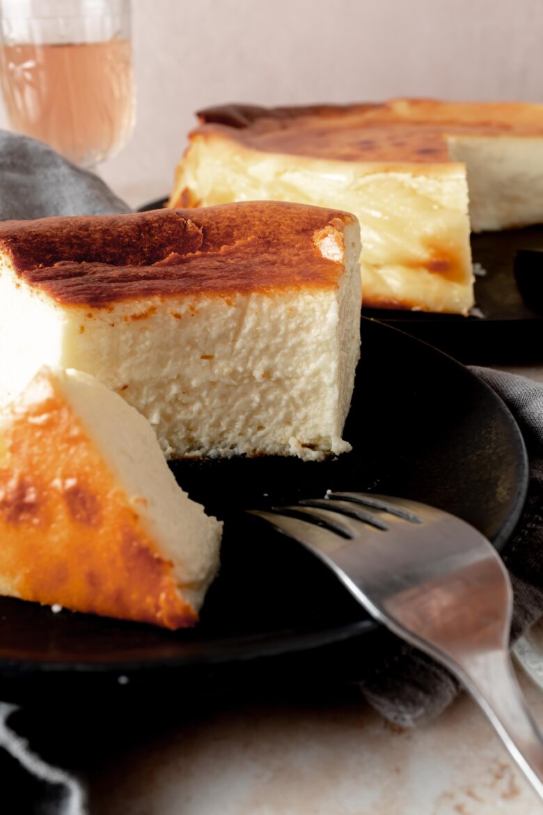 Soft and creamy cheesecake texture