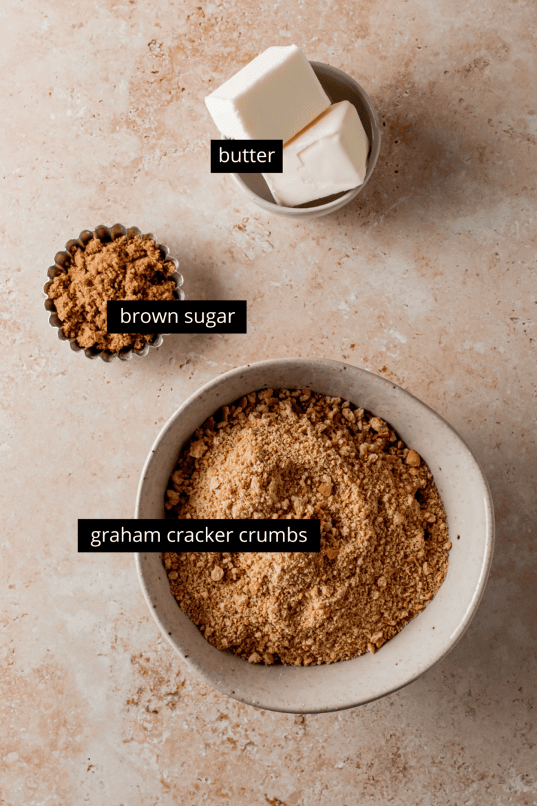 ingredients to make graham cracker crust