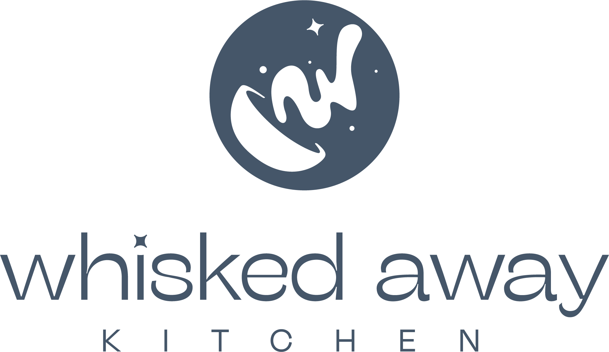 Vertical Whisked Away Kitchen Logo