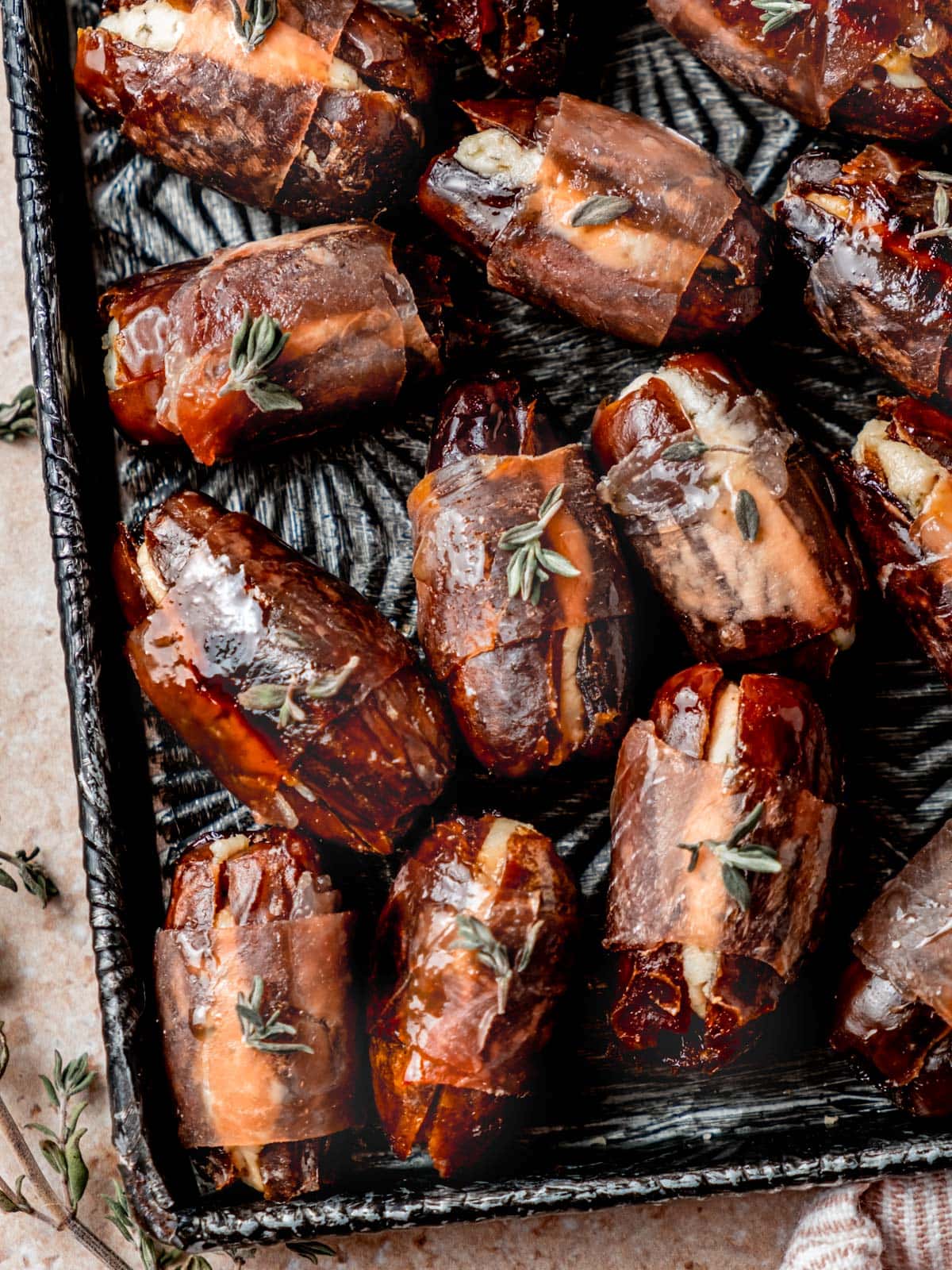 Prosciutto Wrapped Dates With Goat Cheese