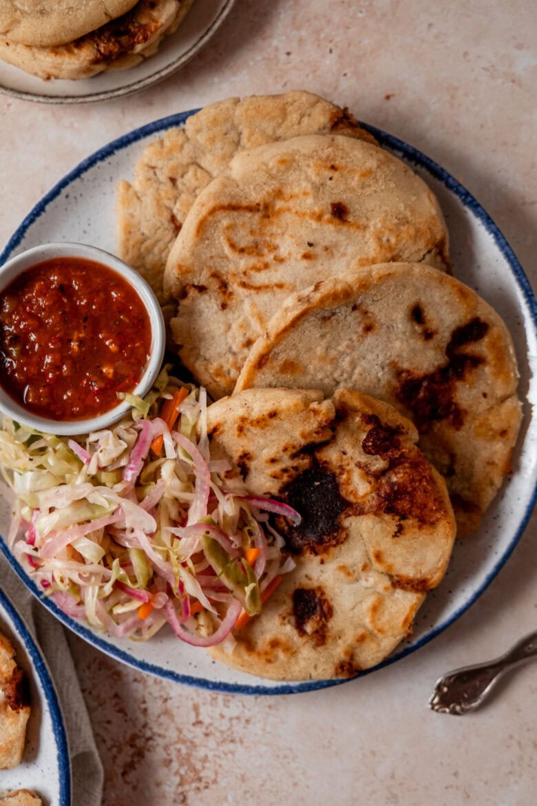 Easy Bean and Cheese Pupusas - Whisked Away Kitchen
